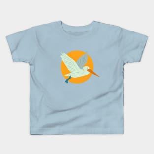 Pelican sunset Kids T-Shirt